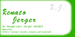 renato jerger business card